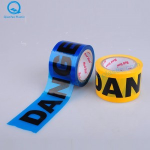 Punainen / keltainen / sininen VAARA Barricade-nauha, vihreä VAARA-esteteippi