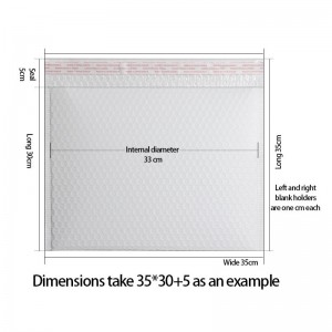 Tukkumyynnissä valkoisia poly kuplia lähettäviä kirjekuoria / pehmustettuja lähetyspusseja