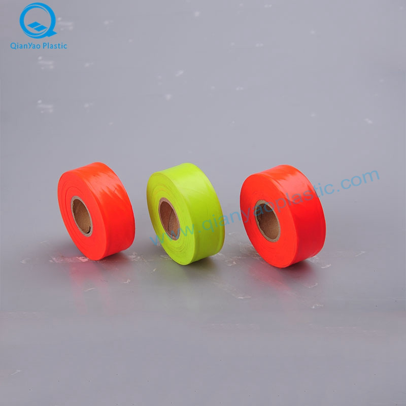 1-3 / 16'X150 '/ 300' Kanada lime / oranssi muovi, ei kohokuvioimaton tutkimuslipputeippi