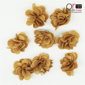 Korkealaatuinen khaki-kangaskukka