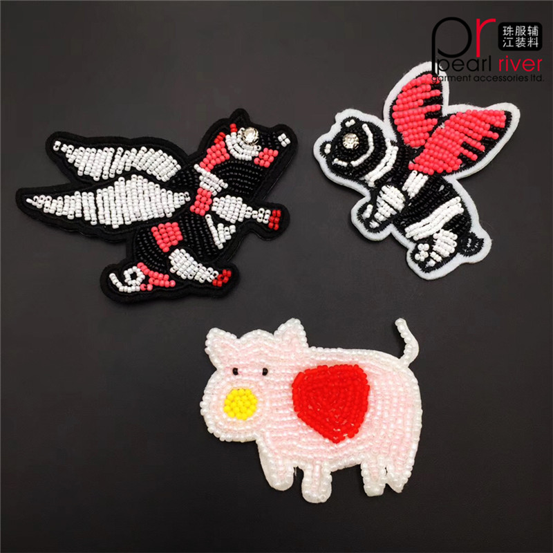 Ympäristöystävällinen helmiä Animal Dragonfly pegasus brodeerattu patch räätälöitynä