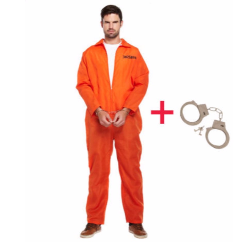 TYÖTÄVÄT PRISONERI YLEINEN ORANGE JUMPSUIT CONVICT STAG -TYÖJEN PUOLET