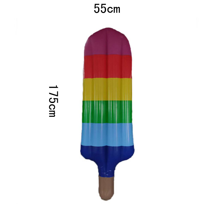 Ilmatäytteiset Rainbow Popsicle -allas kelluvat / uima-altaat