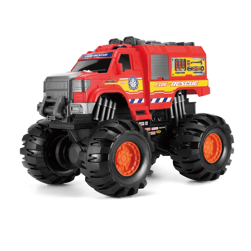 Paloauto - iso jalka hirviö
