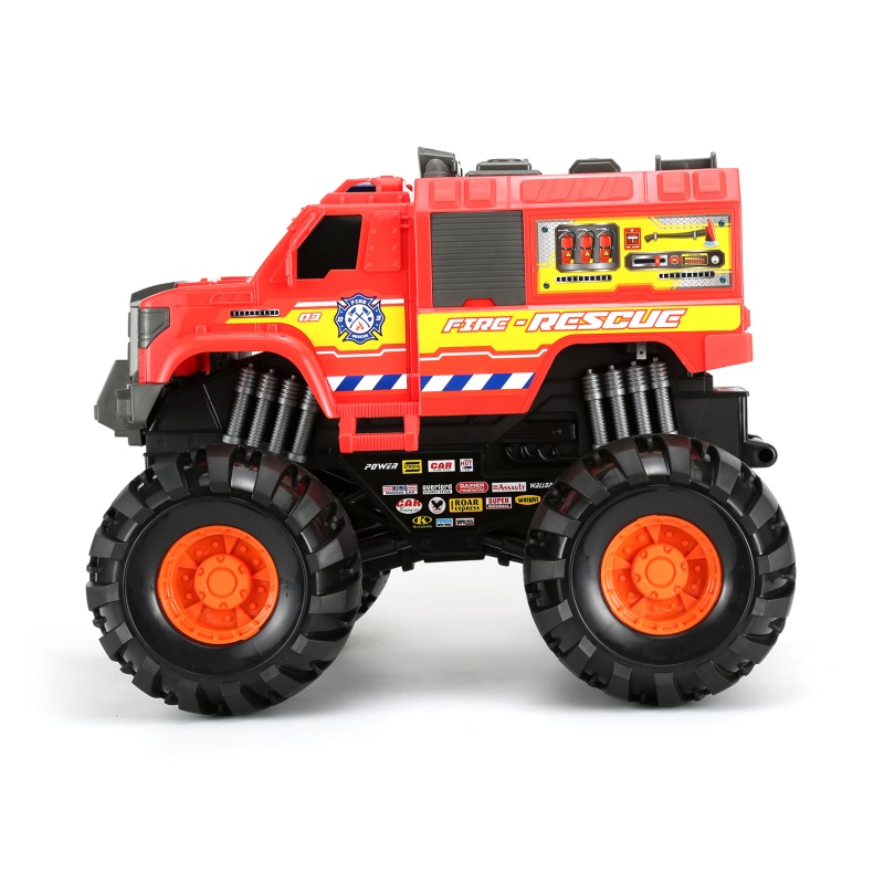 Paloauto - iso jalka hirviö
