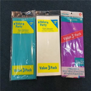 54x108 PVC PEVA -valkoinen pöytäliina Kertakäyttöinen painettu graafinen muotoilu muovinen pöytäkansi