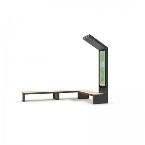 Ulkovalaisinpenkkien LED-mainonnanäyttö