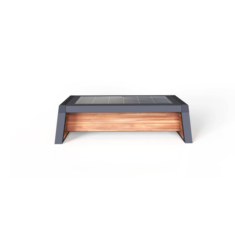 Outdoor Metal Park Bench LED -valaisin aurinkoenergiaa