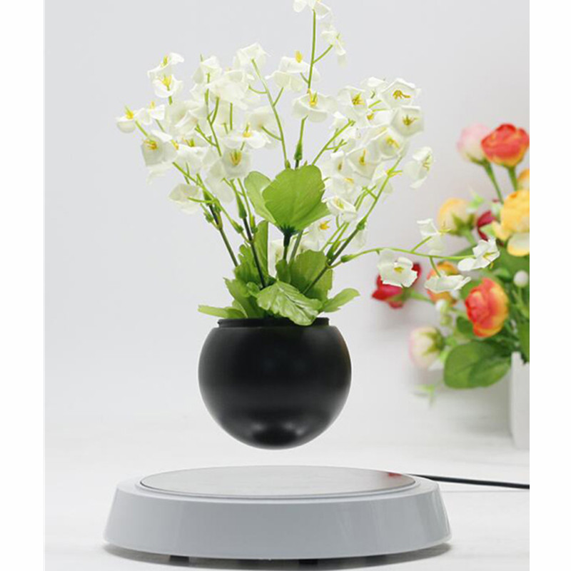 UUSI 360 pyörivä maglev kelluva levitating ilma lampi planter potti bonsai