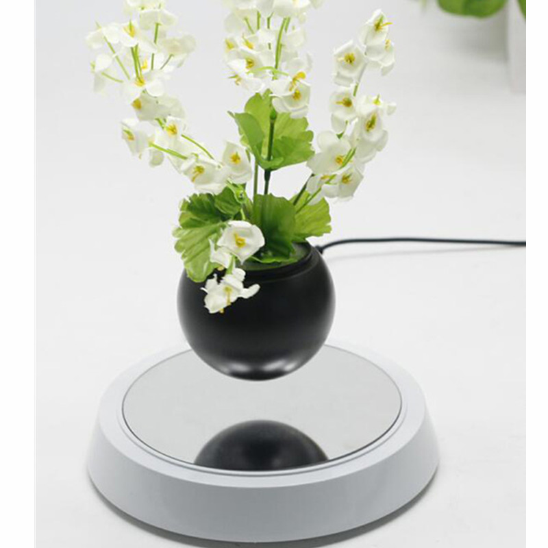 UUSI 360 pyörivä maglev kelluva levitating ilma lampi planter potti bonsai