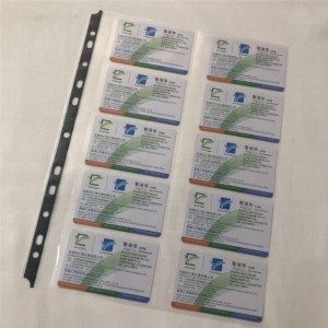 HIgh-läpinäkyvyys Nimikortin suojaussivut