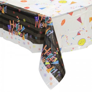 Musta väri pöytäpeite Halloween Day pöytäliina