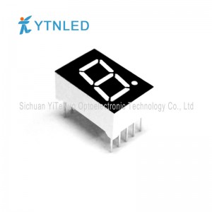 0,5 tuuman punainen 1-numeroinen 7 segmentin LED-näyttö, digitaalinen putki