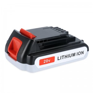 Li-ion 2000mAh 20V akkujen vaihtoakut Black \u0026 Decker LB20, LBX20, LBX4020, LB2X4020 työkaluille