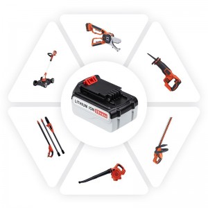 Li-ion 20V 5000mAh akkujen akkutyökalut mustalle ja deckerille LB20, LBX20, LBX4020, LB2X4020