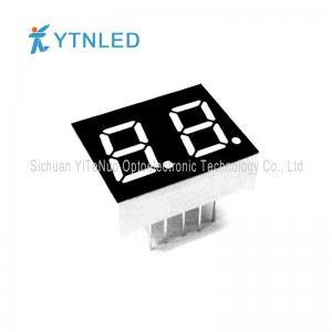 0,4 tuuman 2-numeroinen punainen 7 segmentin LED-näyttö, digitaaliputki