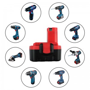 Korkealaatuiset 18 V 1500mAh Ni-Cd-akkujen sähkötyökalut Bosch BAT038, BAT040: lle