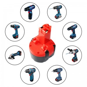 Ni-Cd 7.2V 1300mAh vaihtoakkukennot Bosch-työkaluille 2 607 335 587, 2 607 335 766