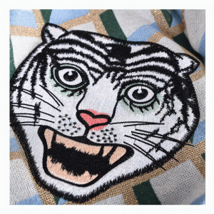 Uusi saapuminen Tiger Head Jacquard Topit naisten talvi syksyllä villapaita villapaita