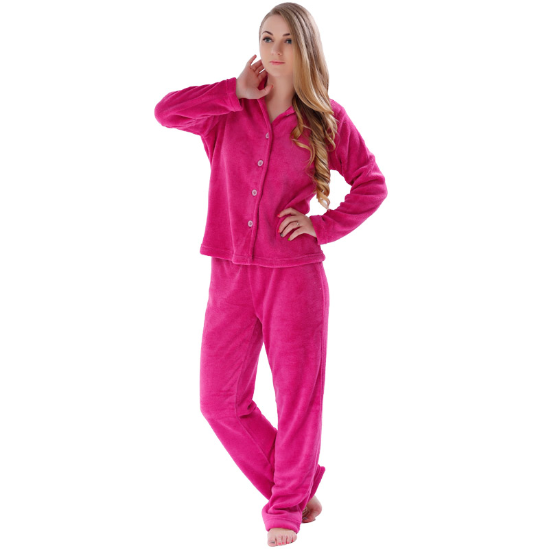Naisten pehmeä fleece-aikuisten pyjama