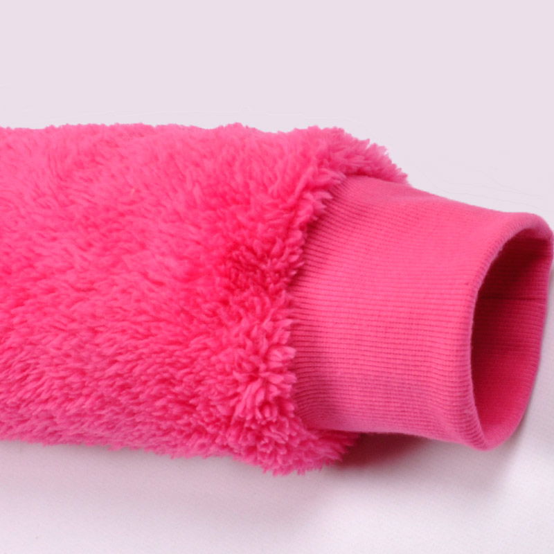 Naisten kuuma vaaleanpunainen Onesie-pyjama, jossa on eläinten korvat