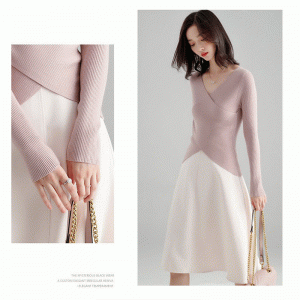 2019 hyvät kaula-aukkoinen ristipusero