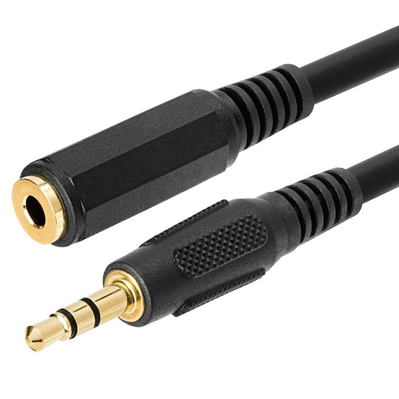 3,5 mm: n 1/8 tuuman stereoääniohjainkuulokekaapelin jatkojohto uros-naaras 6 jalkaa