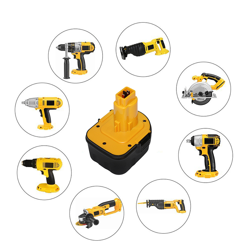 Ni-Mh 2000mAh 12V ladattavien akkujen työkalut Dewalt DW9071, DW9072, 152250-27