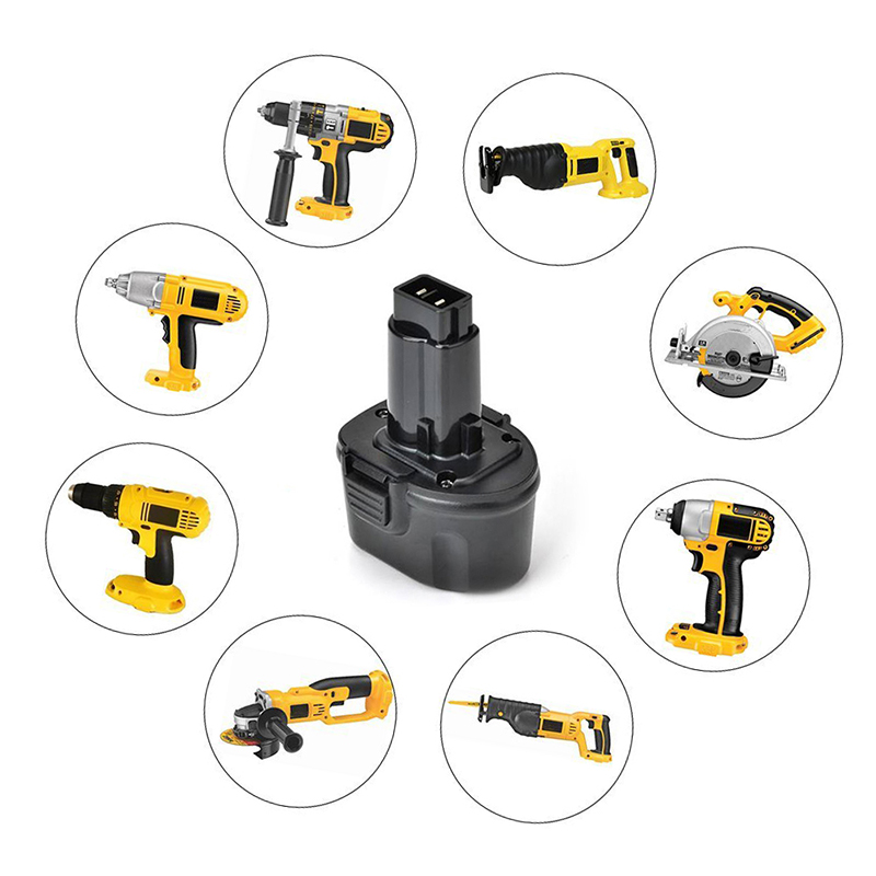 Ni-Cd 7.2V 1300mAh akkukoneet ja akut - Dewalt DE9057, DE9085, DW9057