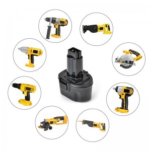 Ni-Mh 7.2V 3000mA akkujen akkukoneen vaihto Dewalt DE9057, DE9085, DW9057