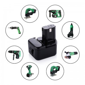 Ni-Cd 12V 1300mAh akkukennojen vaihto-työkalut Hitach EB1215, EB1214S, EB1220HS