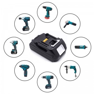Li-ion 18V 2000mAh 5-kennoiset akut Makita BL1830, BL1840, BL1845 -työkaluille