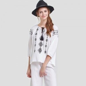 Naisten painettu pellava pyjamat