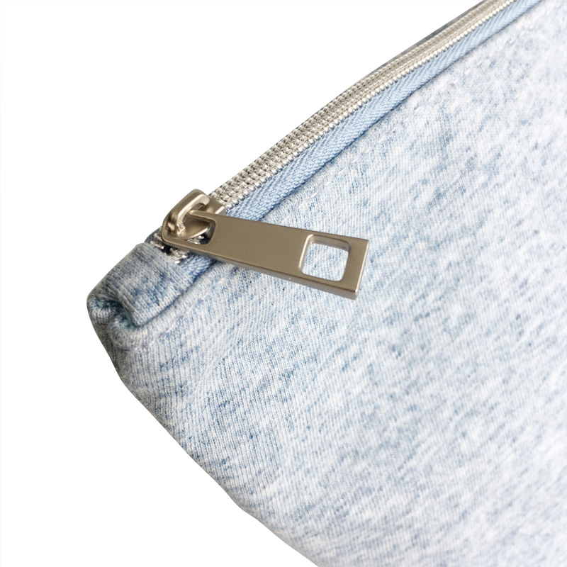 Luonnollinen ja kierrätetty kuitu vetoketjullinen kosmetiikkapussi