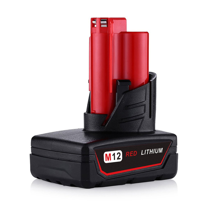 Litium 12 V 4000mAh vaihtokennot Milwaukee 48-11-2411 M12 -työkalujen paristoille