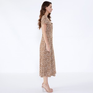 Afrikkalainen Kitenge-malli Vestidos De Fiesta Women Lady -tyylikäs rento mekko JCGJ190315074