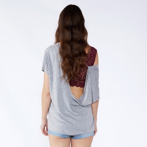 Epäsymmetriset uusimmat kaulamallit Backless-pusero-mallit tytöille JCGJ190315080