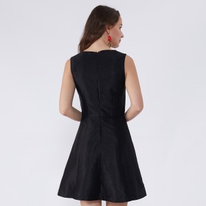 2019 Musta Valkoinen Patchwork Sweetheart Rento Mekot Naisten Muoti Mekko Vaatteet JSDJ2258