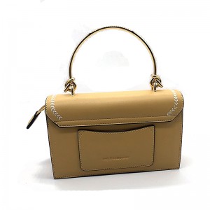 Tukkumyynnissä Lady-käsilaukku, jossa metallisolki guangzhoun nahkatehtaan kantolaukussa