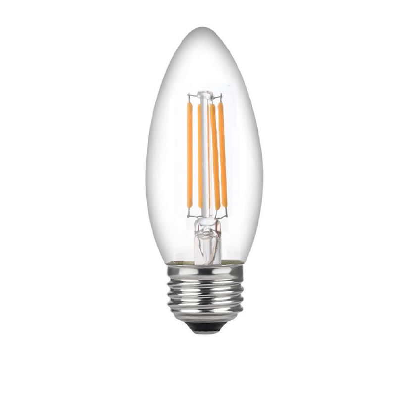 LED 60 W: n kynttilälamppujen keskiosa, kynttilän sipulit, himmennettävä hehkulanka kirkas 60 watin LED-lamppu (käyttää vain 4,5 wattia), C37 LED-hehkulamppu kynttilälamput