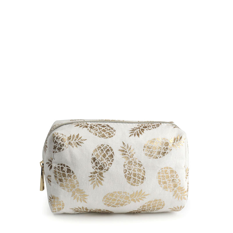 Twill 100% ananas kuitu fasion kosmetiikkapussi