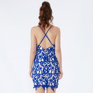 Naisten nimet Retro Sexu takaisin avoin ilta sininen mekko