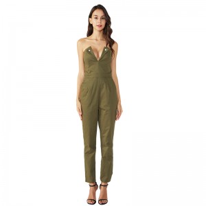 Fitness Off Shoulder - Seksikäs Bodycon Jumpsuit - naisille