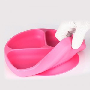 Ruokalaatuinen silikoni-imuruokia, kumi-vauvalevy