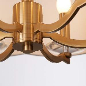 Moderni minimalistinen pyöreä koristeellinen makuuhuonekampanja Km2119