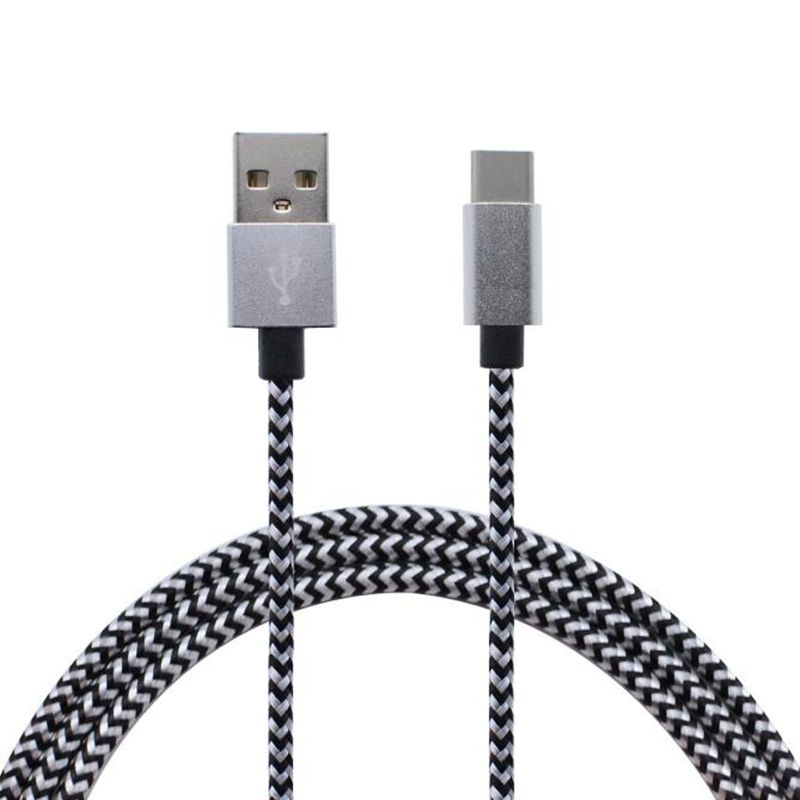 Tyyppi C - USB-nylon punottu datakaapeli