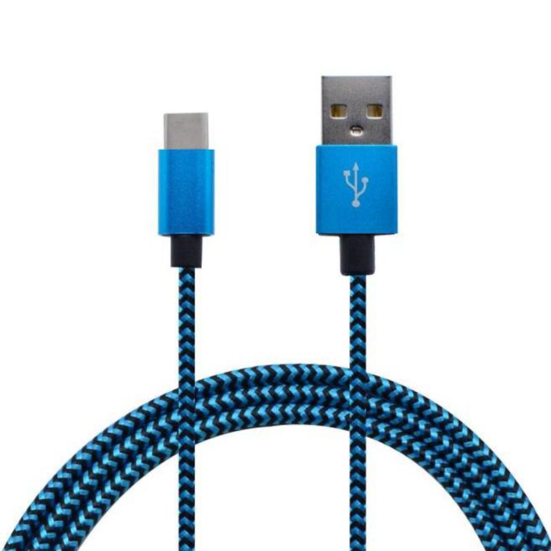 Tyyppi C - USB Nylon -harjattu datakaapeli