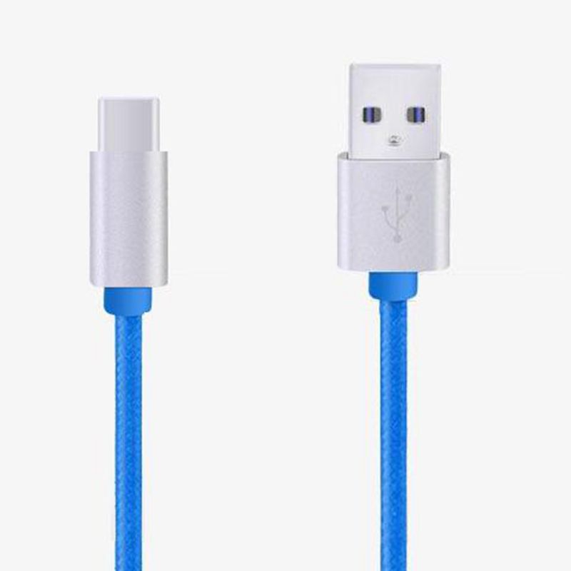 Nylonbriaded datakaapeli, tyyppi C USB