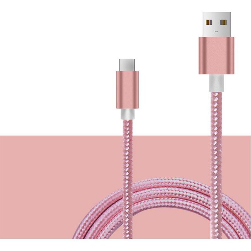 Tyyppi C - USB Nylon -harjattu kaapeli