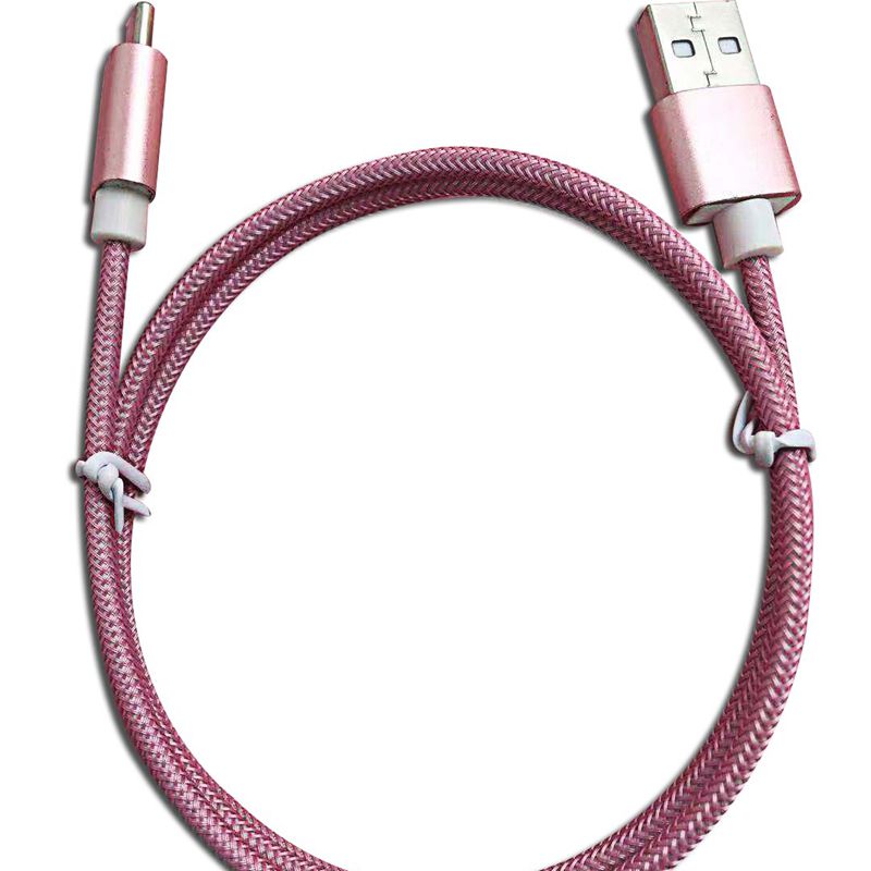 Tyyppi C - USB Nylon -harjattu kaapeli